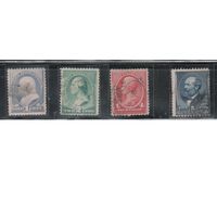 США-1887-1888, (Скотт.212-216), гаш. , Стандарт, Президенты ,(полная серия)