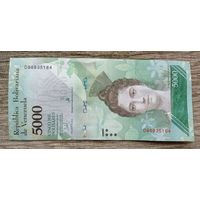 Werty71 Венесуэла 5000 боливаров 2017 UNC банкнота