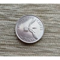 Werty71 Бермуды Бермудские острова 25 центов 2008 Белохвостый желтоклювый фаэтон Птица