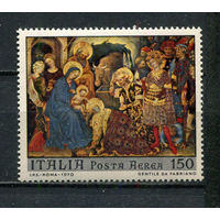 Италия - 1970 - Рождество. Искусством 150L. Авиамарка - [Mi.1329] - 1 марка. MNH.  (Лот 60Gy)-T4P31