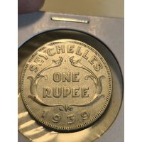 1939 Seychelles 1 rupee