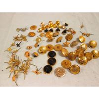 Пуговицы,Звездочки.Гербы, на пагоны,на китель,1960-х и другое