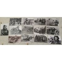 Менее С РУБЛЯ/шт., 13 шт. Солдаты Советской Армии и союзники на годы ВОВ. Для оформления стенда, экспозиции с находками