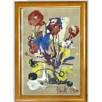 Акулов В.И. Каллы,1999 г. Смешанная техника письма, бумага. 24,5х33 см.
