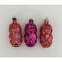 Елочная игрушка Мишка медведь СССР цена за единицу К.22