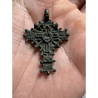 Крестик нательный старинный "Штурвал"