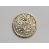 5 эскудо 1951 г.650 п., Сан-Томе и Принсипи. Португалия. Тираж 72 000 т.