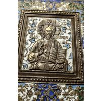 Икона латунь эмаль гасподь вседержитель распродажа коллекции