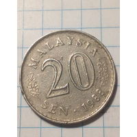 20 сен Малайзия 1988 год.