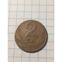 2 злотых Польша 1988 год