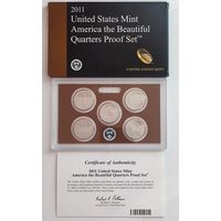 США 25 центов 2011 г. двор "s" Национальные парки ПРУФ СЕТ.