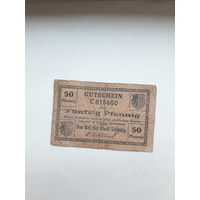 Нотгельд Германия 50 пф.Лейпциг
