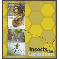 2011 Сент-Винсент Гренадины Кануан 221-224KL Насекомые - Пауки 9,00 евро
