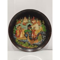 Все лоты с 1р.Редкая Палех тарелка