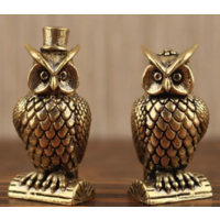Статуэтки миниатюры Две Совы Бронза
