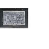 США-1922, (Мих.258А),   гаш. , Спец.доставка, Мотоцикл(одиночка), перф. 11