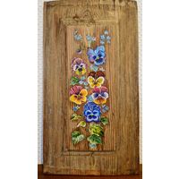 Картина "Анютины глазки с незабудками"