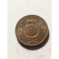 Швеция 5 оре 1972