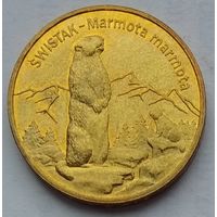 Польша 2 злотых 2006 г. Сурок