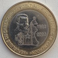 Камерун 6000 франков (4 африка) 2003 г. Президент Поль Бийя