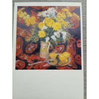 Лопухов. Натюрморт на темно-красном фоне