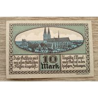 Werty71 Германия 10 марок 1918 aUNC банкнота Хальберштадт aUNC
