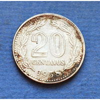 Аргентина 20 сентаво (центаво) 1958