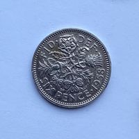 6 пенсов 1958 Великобритания