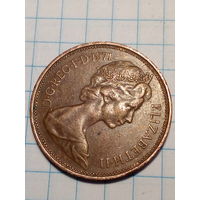 2 пенса Великобритания 1971 год.
