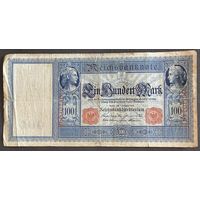 Банкнота 100 марок 1908 год. Германская империя .