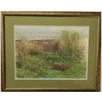 КАЗАКОВ Б.И "Весна", 1995 год;Заслуженный Художник;акварель. Размер без рамы 54/66 см.