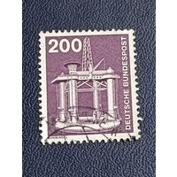 Германия 1975г. Техника и промышленность. Нефтяная вышка.