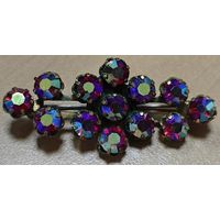 Брошь. Aurora Borealis Аврора Бореалис Яблонекс Чехословакия