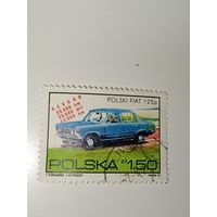 Польша 1973 Марка посвящена рекорду скорости/пробега, упомянутому на марке (25 000 км, 25 000 миль, 50 000 км).