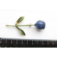 Все лоты с рубля.Брошь роза,металл,латунь?,СССР,старая,редкая .