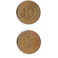 10 пфеннигов Германия 1971 года(G)