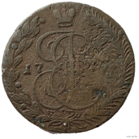 ТОРГ! 5 копеек 1777! ЕМ! Хорошая! Екатеринбург! Екатерина II ВОЗМОЖЕН ОБМЕН!