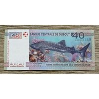 Werty71 Джибути 40 франков 2017 UNC банкнота