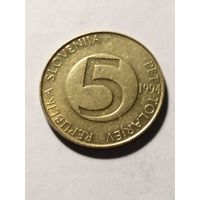 Словения 5 толар 1994