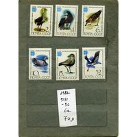 СССР, 1982, ОРНИТОЛОГИЧЕСКИ КОНГРЕСС,  серия 6м ,  (справочно на "СКАНЕ" приведен цены и номера по Загорскому)