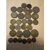 Монетки царизма 30шт