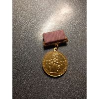 Медаль За успехи в народном хозяйстве СССР ВДНХ тяжелая нульц