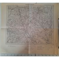 Малковичи (Брестская область).Malkowitschi. Немецкая военная карта. 1917 г.