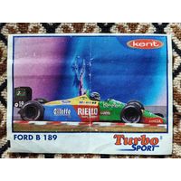 Вкладыш Turbo (Турбо) Sport (серия 1-70, Спорт, Blue), номер 8, Ford B 189. #1. Возможен небольшой торг.
