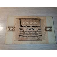 100 тысяч марок 1923 года, Эссен, Германия.