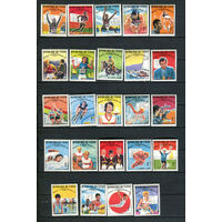 Чад - 1969 - Победители олимпийских игр - [Mi. 240-263] - полная серия - 24 марки. MNH.  (Лот 54JR)-T3P50
