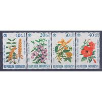 [2187] Индонезия 1966. Флора.Цветы. СЕРИЯ MNH