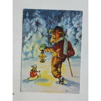 Ёжики ГДР 1965  10х15 см