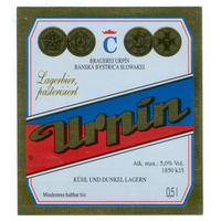 Этикетка пива Urpin 0,5л Чехия П836
