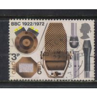 Великобритания 1972 ЕII Развитие британского радиовещания Микрофоны #602